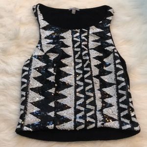 Sequin tank top Charlotte Russe